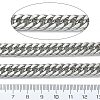 Tarnish Resistant 304 Stainless Steel Cuban Link Chains CHS-E030-04A-P-2