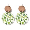 Printed Acrylic Big Pendants FIND-B045-09-1