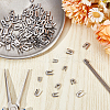 Gorgecraft 150Pcs 3 Styles 201 Stainless Steel Cover Cap STAS-GF0001-19-4