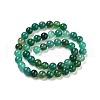 Natural Green Onyx Agate Dyed & Heated Round Bead Strands G-P070-19-8mm-5