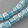 Electroplate Glass Beads Strands EGLA-R030-6x6mm-27-1
