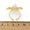 Brass Micro Pave Clear Cubic Zirconia Cuff Rings for Women RJEW-H248-07G-5