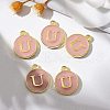 Golden Plated Alloy Enamel Charms X-ENAM-S118-07U-5