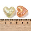 Luminous & UV Plating Opauqe Acrylic Beads OACR-B031-24-5