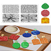 Silicone Clay Texture Mat AJEW-WH0447-041-9