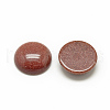 Synthetic Goldstone Cabochons G-R416-10mm-47-2