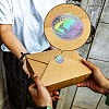 PET Waterproof Self Adhesive Laser Sticker STIC-WH0028-012-7