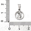 304 Stainless Steel Pendants STAS-P393-04P-3
