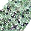 Natural Fluorite Beads Strands G-A260-A50-01-2