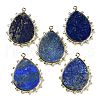 Natural Lapis Lazuli Pendants G-D072-01G-10-1