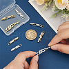 Olycraft 8Pcs 8 Styles Brass Pave Clear Cubic Zirconia Watch Band Clasps KK-OC0001-45-3