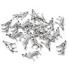 Tibetan Style Alloy Howling Wolf Pendants LF1753Y-2