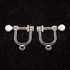 304 Stainless Steel Clip-on Earring Findings STAS-B014-06G-2