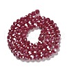 Electroplate Opaque Glass Beads Strands EGLA-A035-P6mm-A16-2
