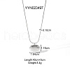 Fashion Oval Stainless Steel Pendant Necklaces for Women TU0111-2-3