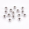 304 Stainless Steel Smooth Round Spacer Beads STAS-M006-01D-1