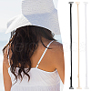GOMAKERER 6 Pairs 3 Colors Nylon Non-slip Bra Straps FIND-GO0002-52-6