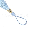 Polyester Tassel Pendant Decoration HJEW-JM03005-06-4