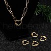 Brass Micro Pave Cubic Zirconia Screw Carabiner Lock Charms ZIRC-G160-23G-7