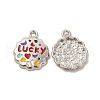 Alloy Enamel Pendants ENAM-M053-08P-2