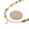 Mother's Day Jewellery Brass Star Pendant Necklace NJEW-JN04315-3