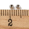 Rhodium Plated 925 Sterling Silver Beads STER-E066-05P-3