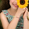 DIY Colorful Acrylic Round Beaded Stretch Bracelets FIND-YW0005-91-6