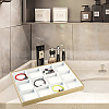 CALFOVERA 1Pc 12 Grids Imitation Leather Jewelry Trays CON-CL0001-02B-3