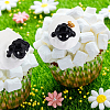 DELORIGIN 40pcs 3 Styles  Sheep Resin Display Ornaments DJEW-DR0001-05-5