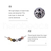 Cheriswelry 80Pcs 8 Colors Alloy Rhinestone Beads FIND-CW0001-12-5
