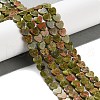 Natural Unakite Beads Strands G-M403-A23-02-2