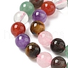 Natural Mixed Gemstone Beads Strands G-P574-A02-8mm-4