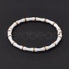 White Enamel Bamboo Hinged Bangle BJEW-L678-08G-3