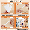 CRASPIRE 150Pcs 3 Styles Flower Round Perfume Paper Test Strips AJEW-CP0007-83-6