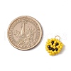 Glass Seed Beaded Smiling Face Charms PALLOY-MZ00635-2