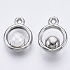 ABS Plastic Imitation Pearl Pendants OACR-R248-003P-2