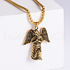 Stainless Steel Angel Pendant Necklaces for Men OR6264-2-1