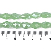 Opaque Solid Color Electroplate Glass Beads Strands EGLA-N013-J8mm-B04-4