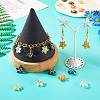 20Pcs 10 Colors Glass Pendant PALLOY-TAC0109-7