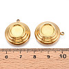 304 Stainless Steel Pendant Cabochon Settings STAS-T065-84G-3