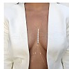 Alloy Crystal Rhinestone Flat Round Double Layer Bikini Sexy Body Chains for Beach Party FS-WG856A8-01-2