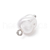 Eco-Friendly Plastic Imitation Pearl Charms PALLOY-JF03968-02-5
