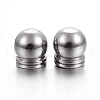 Tarnish Resistant 304 Stainless Steel Cord End Caps STAS-P223-20P-02-1
