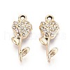Alloy Rhinestone Pendants PALLOY-T090-56KCG-1