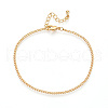 Brass Curb Chain Bracelets for Women BJEW-N032-08D-G-2