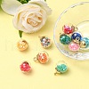 10Pcs Glass Ball Pendants GLAA-YW0001-80-5