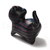 Wood Cat Shape Figurines DJEW-D011-01A-2