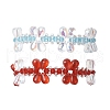 2Pcs 2 Colors Imitation Austrian Crystal Bicone Beads Braided Bead Bracelets for Women BJEW-MZ00177-2