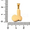 304 Stainless Steel Pendants STAS-K297-01G-L-3