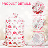 2Pcs 2 Colors Christmas Rectangle Plastic Elephant Print Gift Storage Big Bags ABAG-WH20010-07-6